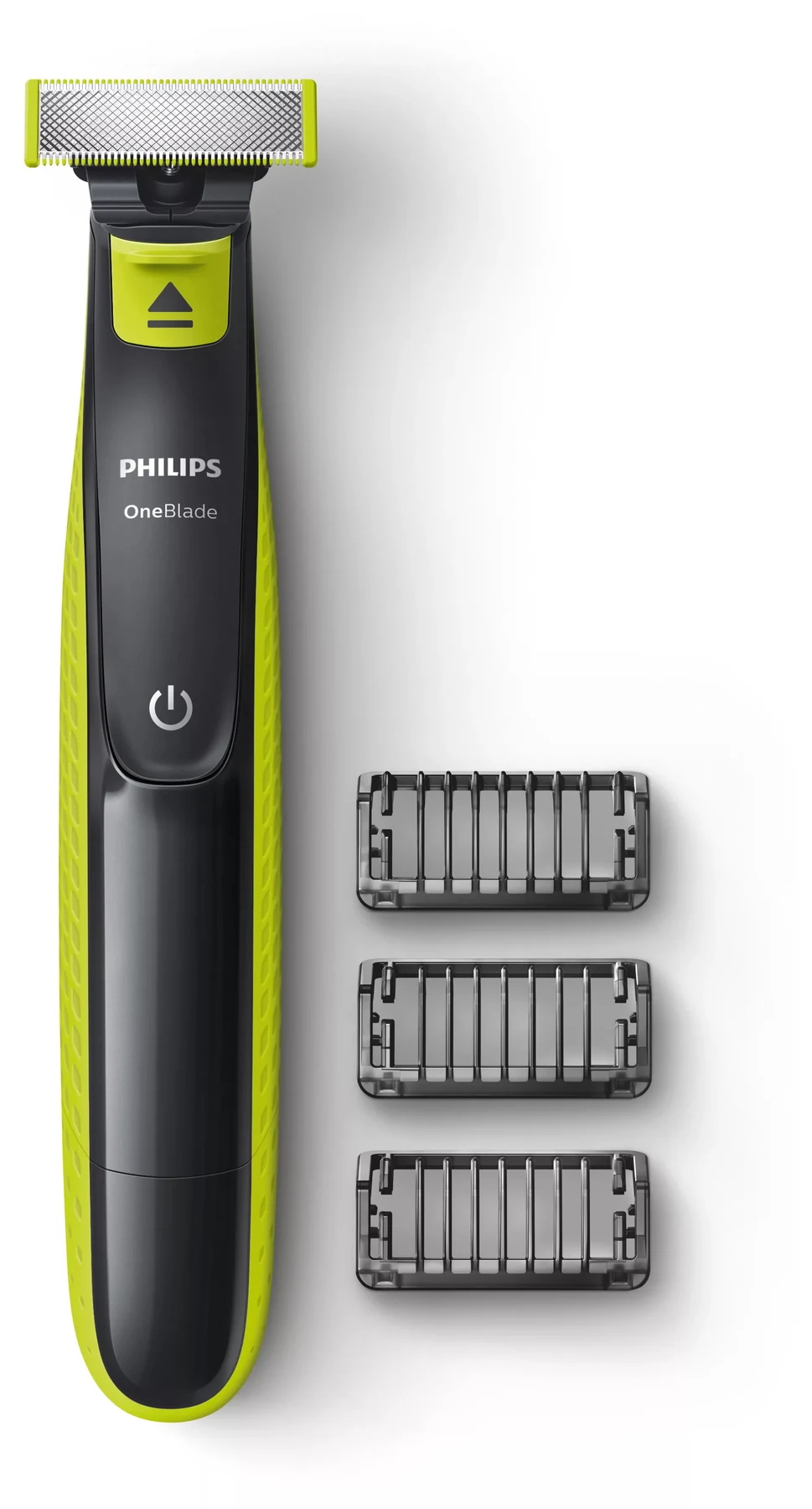 Philips OneBlade QP2520/20 with three trimming combs.