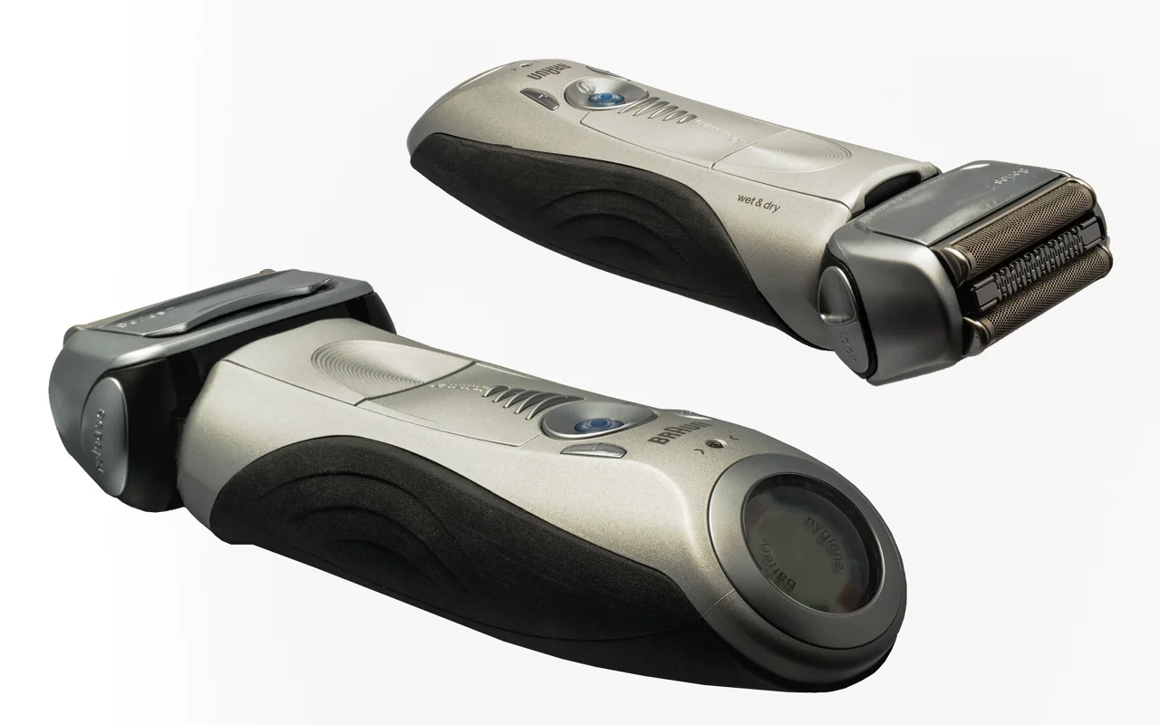 Two views of a Braun Series 7 799c-7 foil shaver