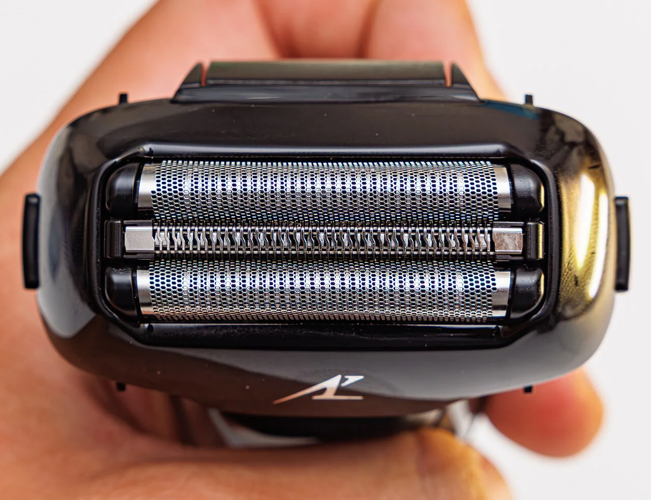 Close-up of the outer foil on a Panasonic ES-LT2A